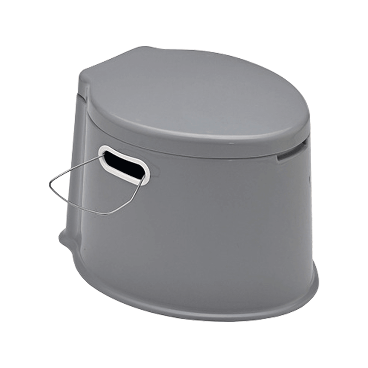 Multifunctional Mobile Toilet PP Board and Barrel Connected Bearing 100KG 5L