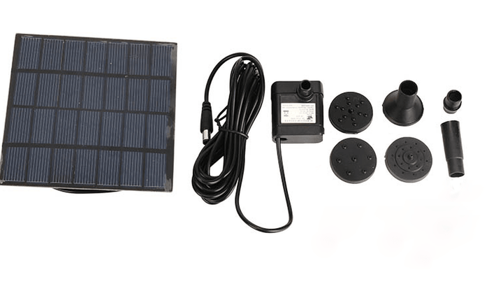 1.2W Mini Solar Power DC Brushless Submerged Water Pump Garden Landscape Fountain Decoration