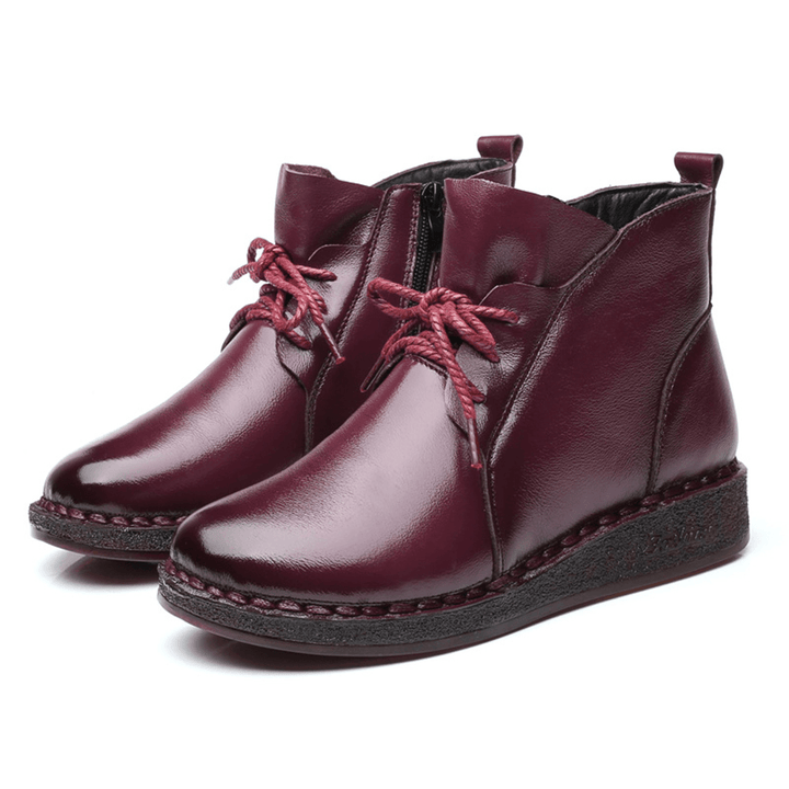 Casual Soft Leather Warm Boots for Women