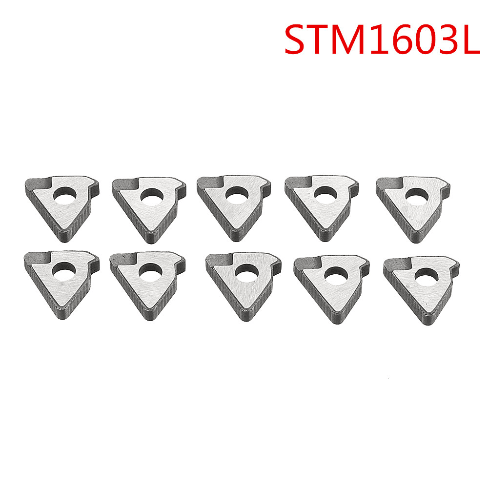 Drillpro 10Pcs Carbide Insert Shim Seats STM1603L/STM1603R/STM22L/R for 16NR/ER 22NR/ER Turning Tool - MRSLM