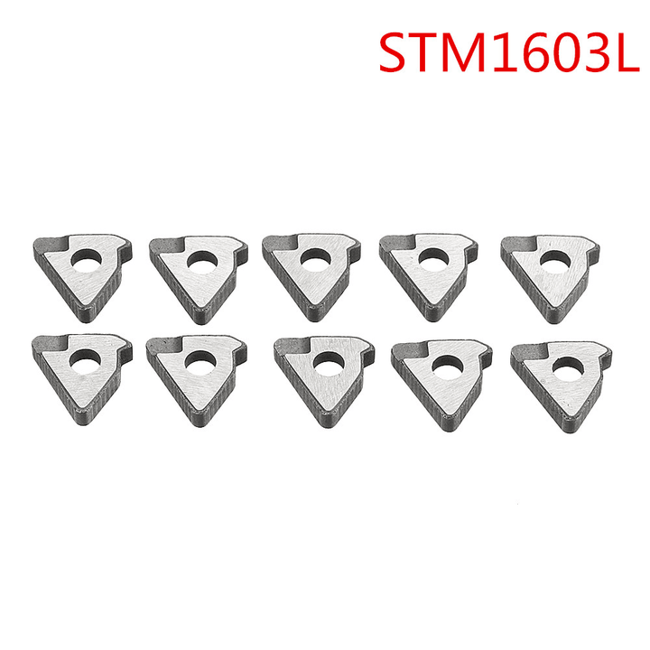 Drillpro 10Pcs Carbide Insert Shim Seats STM1603L/STM1603R/STM22L/R for 16NR/ER 22NR/ER Turning Tool - MRSLM