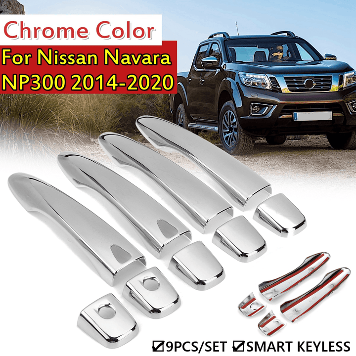 9Pcs Smart Door Handle Covers for Nissan Navara NP300 2014-2020 - MRSLM