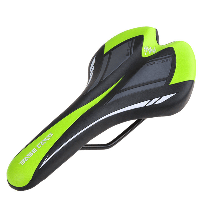 Silicone Bike Saddle Soft Hollow Breathable Shock Absorbed MTB Bicycle Seat Cushion - MRSLM