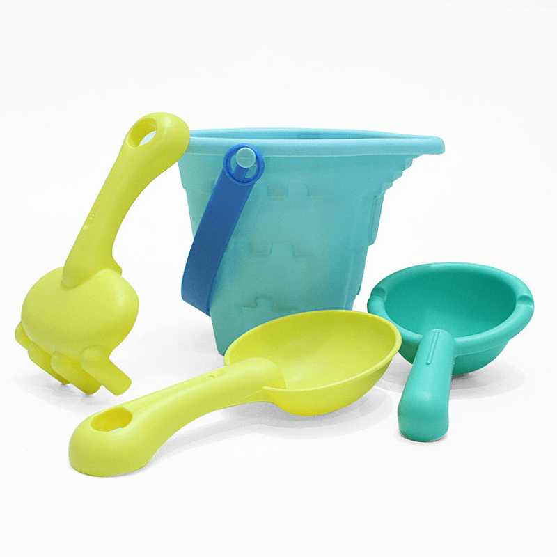 New Soft Beach Toys Children'S Summer Beach Beach Bucket Playing in Water Large Shovel Sand Dredging Tool Set