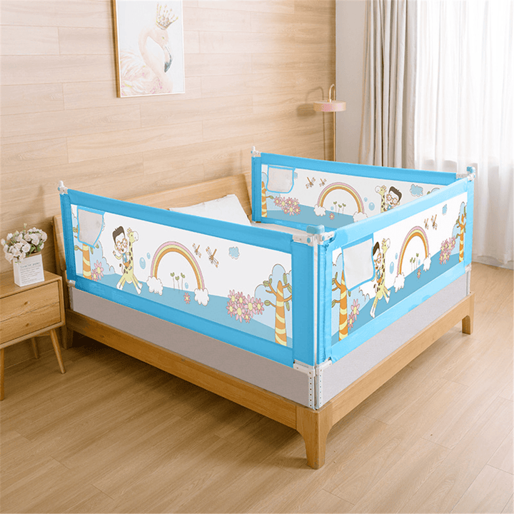 Foldable Child Safety Barrier Baby Safety Bed Guardrail Anti-Fall Bedside Fence for Kids Railing