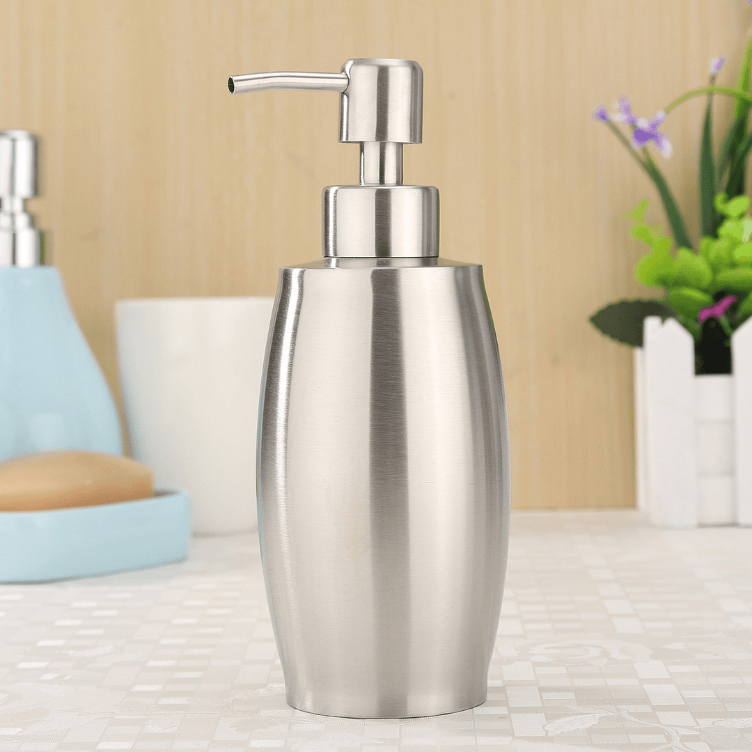 SH158 Uniform Push Stainless Steel Sanding Liquid Soap/Latex/Hand Dispenser 375ML