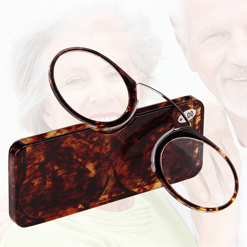 Mini Ultralight Clip Nose Reading Glasses - Portable and Convenient for Men and Women