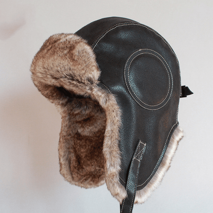 Lei Feng Hat Male Pilot Hat Female Winter Ski Hat