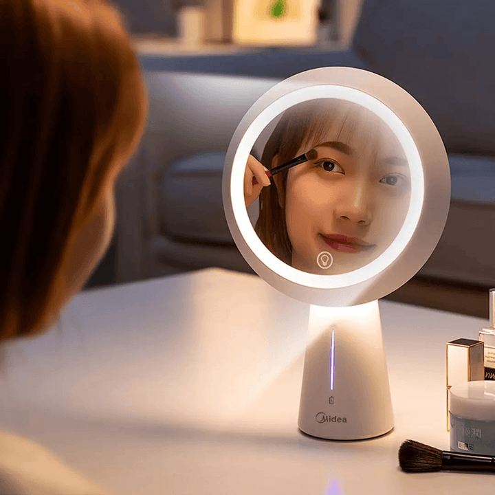 MIUO T03 Cosmetic Mirror Table Lamps High-Definition Make-Up Mirror Stepless Dimming USB Charging 90¬∞ Turnover Bedside Table Night Light From