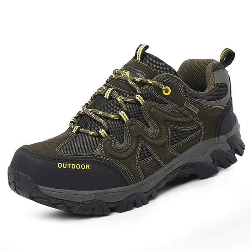 Big Size Men Comfortable Wear Resistant Outsole Outdoor Hiking Athletic Shoes