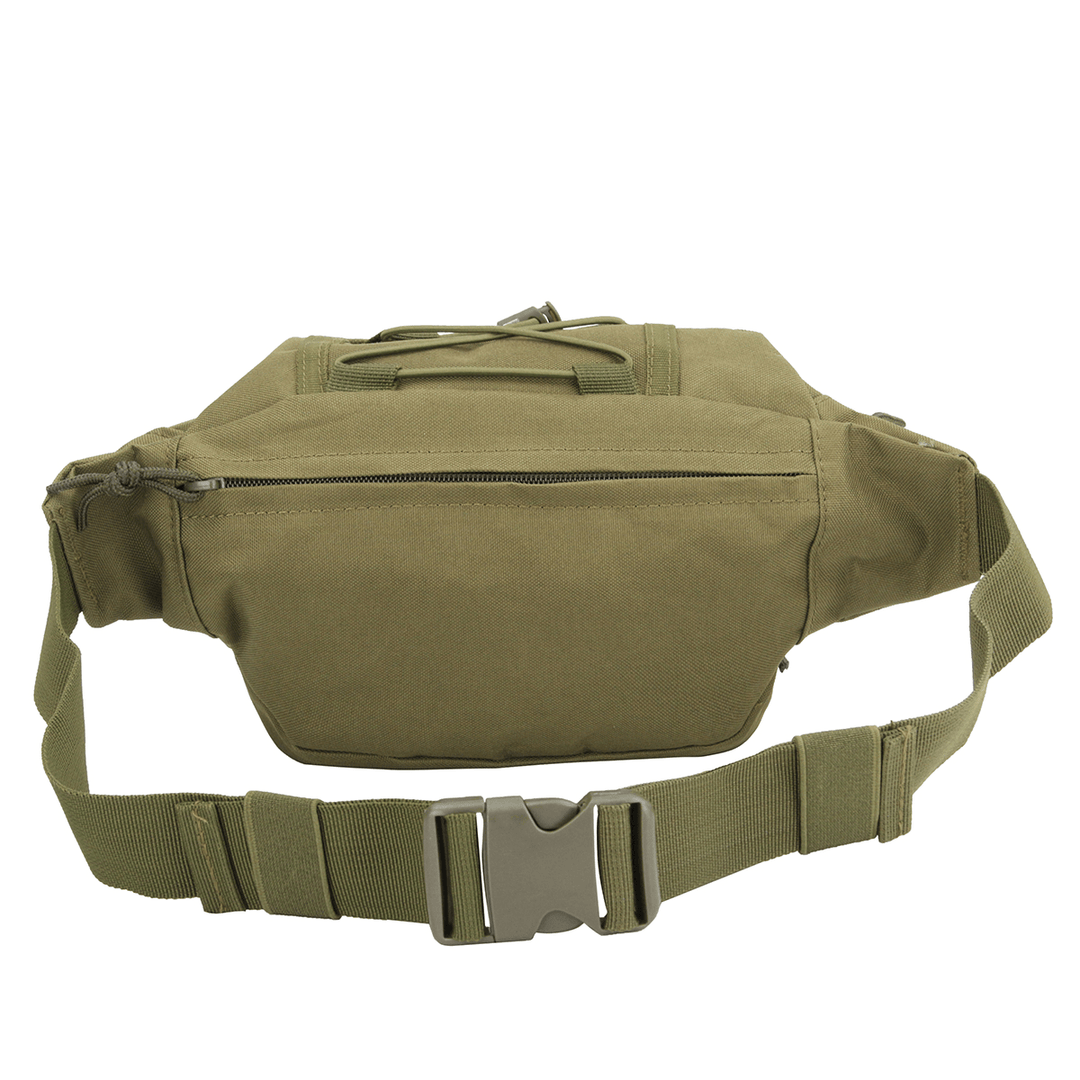 Multifunctional Tactical Waist Pack with Zip Abrasion-Resistant and Waterproof Adjustable Outdoor Camping Cycling Travel Hunting Storage Bag