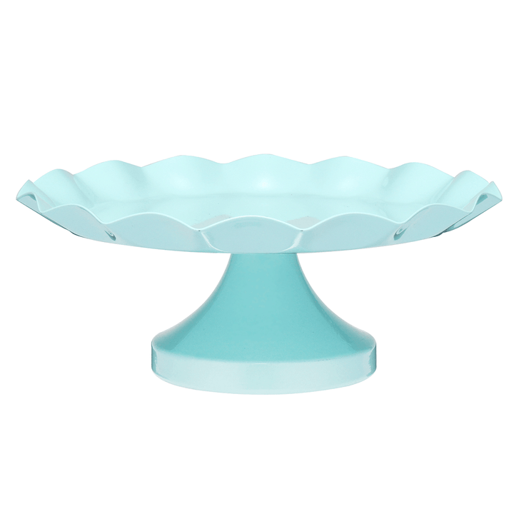 3 Size Blue round Cake Cupcake Stand Pedestal Dessert Holder Wedding Party Decorations