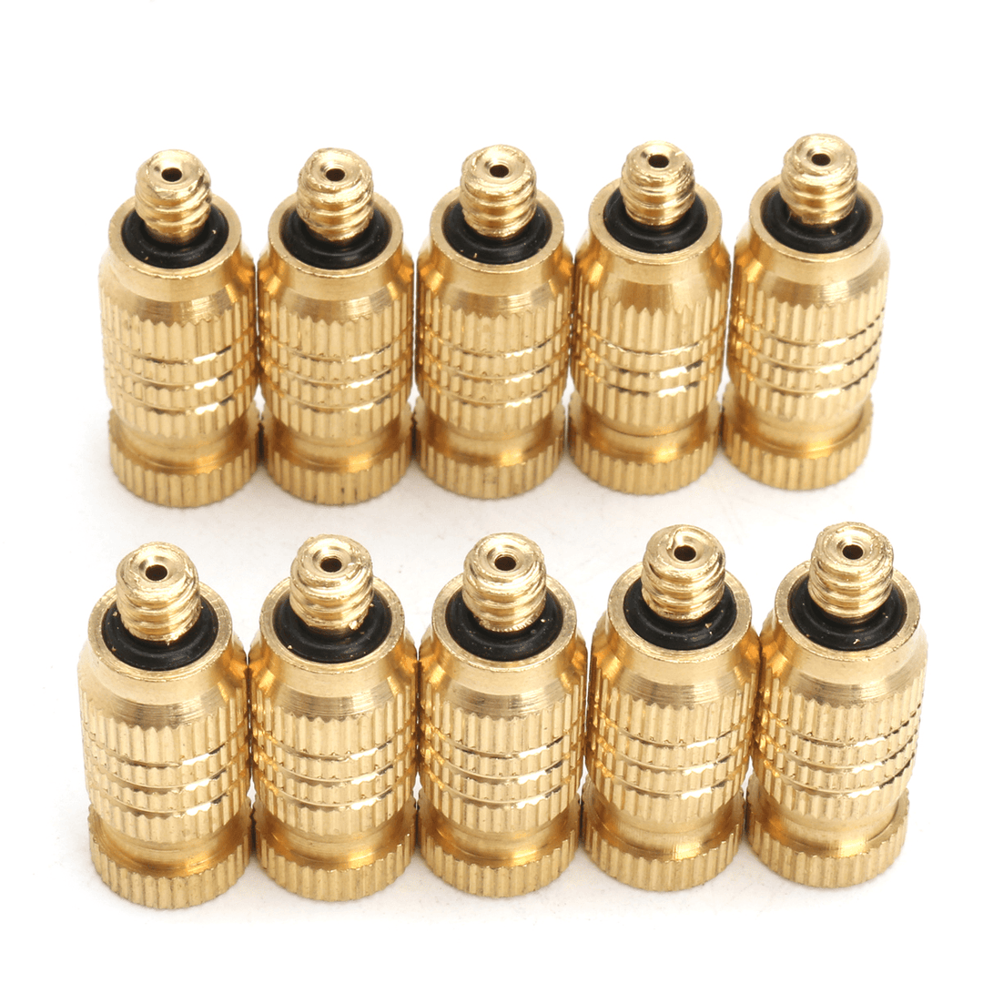 10Pcs 4Mm Male Threaded Brass Misting Fogging Nozzle Spray Sprinkler Head Irrigation Cooling