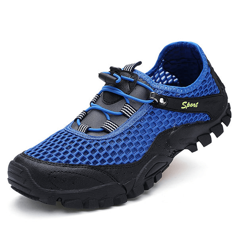 Men anti Collision Toe Mesh Outdoor Hiking Sneakers