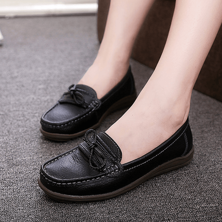 Women Flat Slip on Casual Soft Outdoor round Toe Flat Loafers Shoes