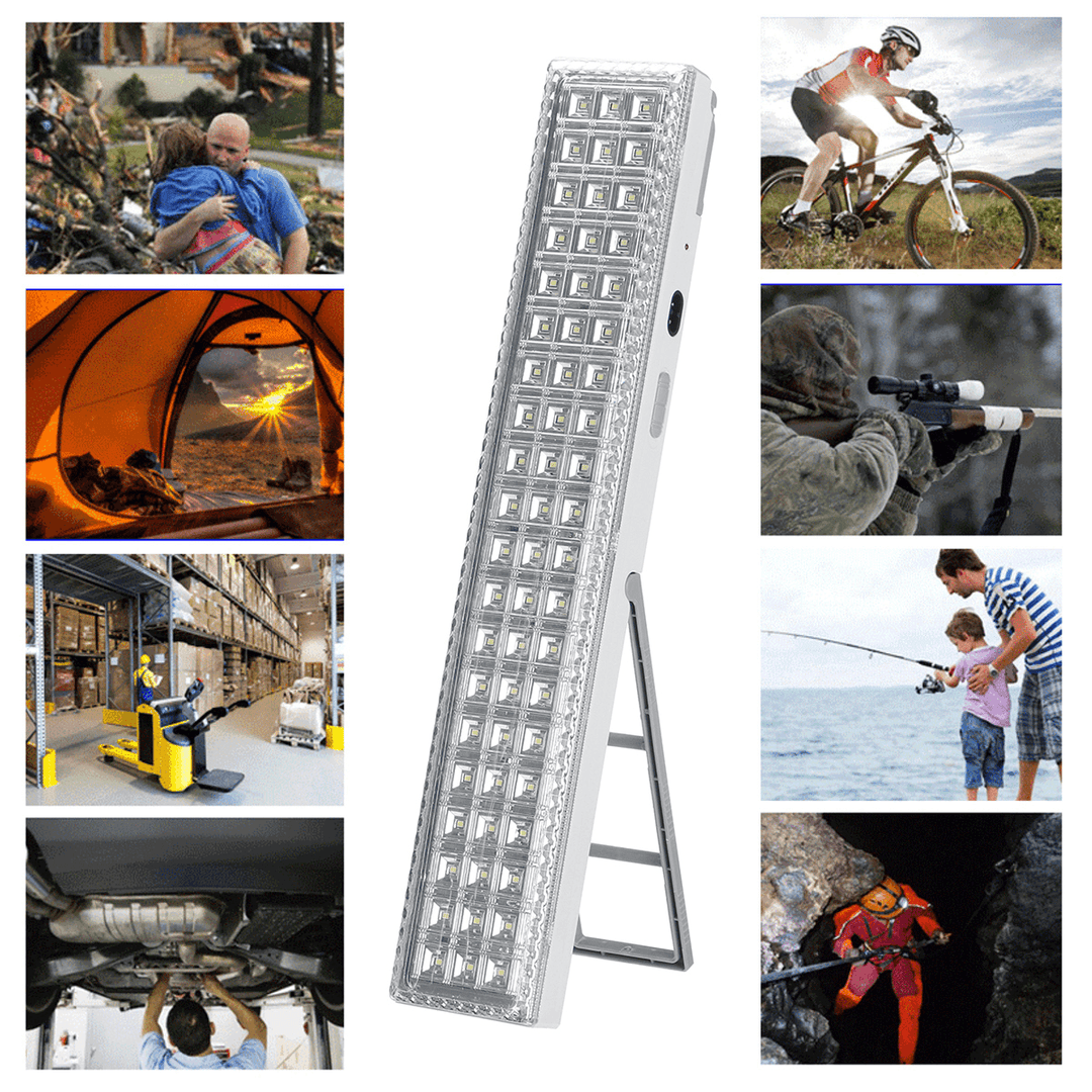 60 LED 3200Mah SMD Emergency Camping Light 2 Modes Rechargeable Work Lamp Night Warning Lantern