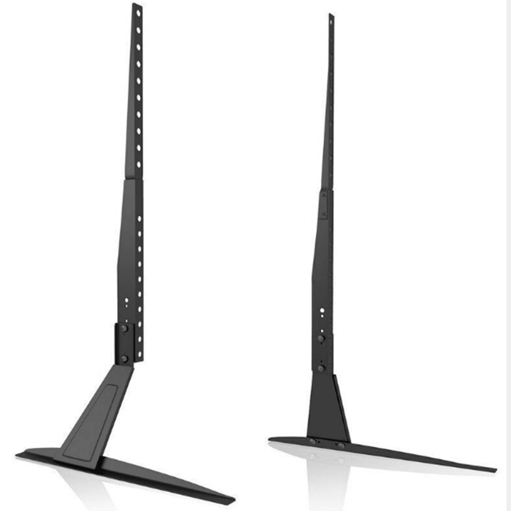 2Pcs Portable Foldable Tripod TV Stand Adjustable Height Monitor Bracket Mount for 26" to 50" Flat Screen