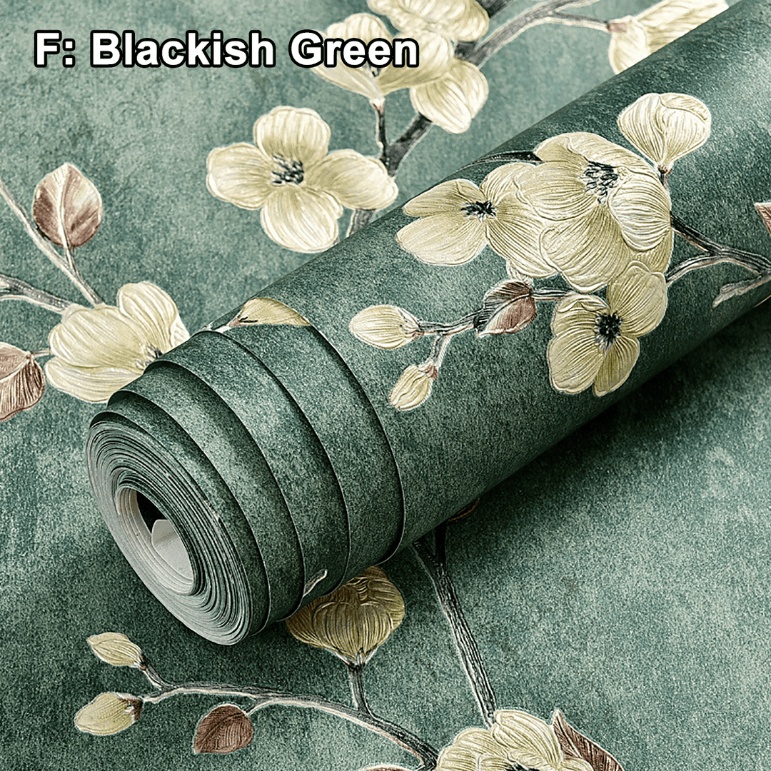 3D Floral Embossed Wallpaper Self Adhesive Non-Woven Wallpapers Home Decor 5M¬≤ - MRSLM