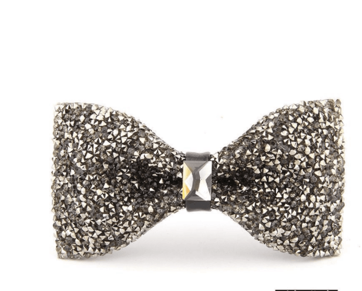 Fashionable Men'S Shiny Diamond Bow Tie