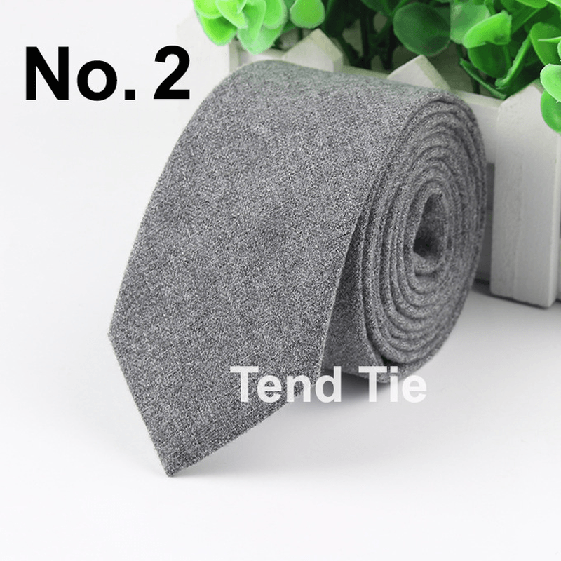 Men'S Tie New Ultra-Narrow Wool Elegant Atmosphere