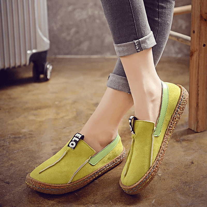 Women Soft Sole Pure Color Flat Loafers