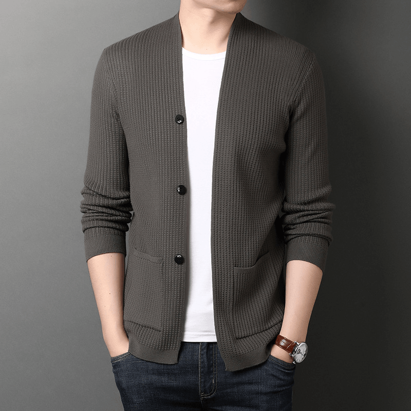 Men'S Sweater Coat Quality Simple Sweater