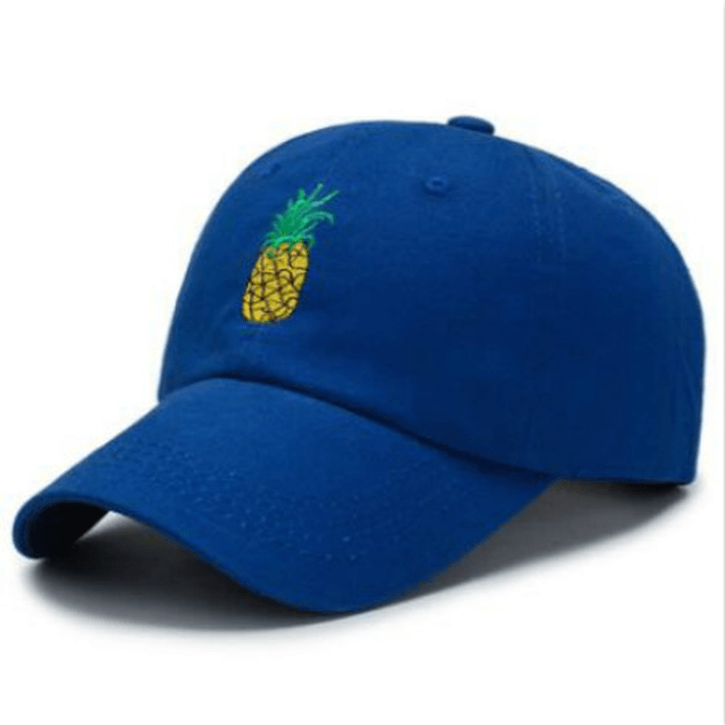 Embroidered Pineapple Baseball Cap Adjustable Cotton