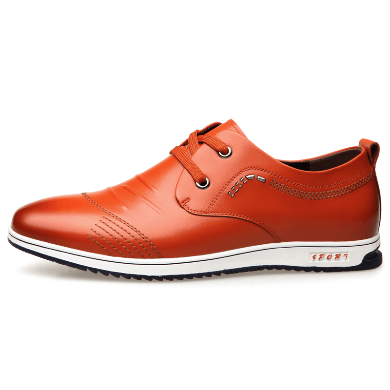 Men Non Slip Soft Casual Leather Shoes