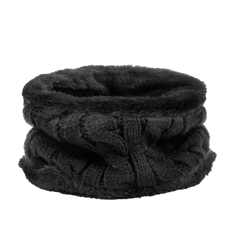 Autumn Winter Hats and Scarves for Men and Women with Velvet Thick