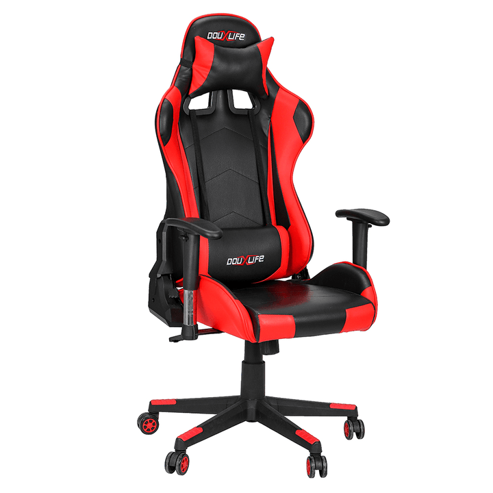 Douxlife¬Æ Racing GC-RC01 Gaming Chair Ergonomic Design 180¬∞Reclining with Thick Padded High Back Added Seat Cushion 2D Ajustable Armrest for Home Office