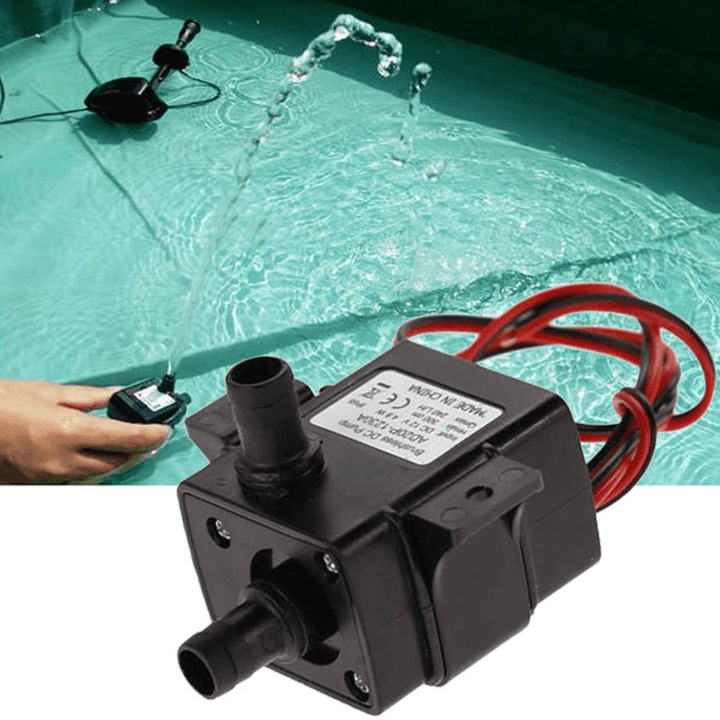 12V 3.6W Mini DC Brushless Garden Fountain Pump Hydrological Cycle Submersible Water Pump