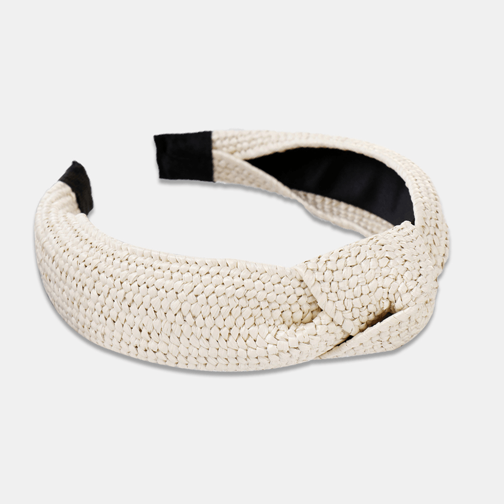 Simple Hand-Woven Lafite Headband Ladies Accessories