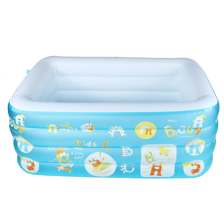 47/59/71 Inch 4-Layer Inflatable Swimming Pool Baby Bathtub with 19Pcs Accessories