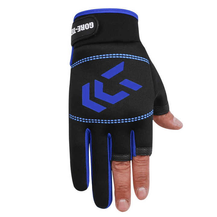 Fishing Gloves Three-Finger Riding Gloves Summer Shade Ice Silk Athletic Gloves