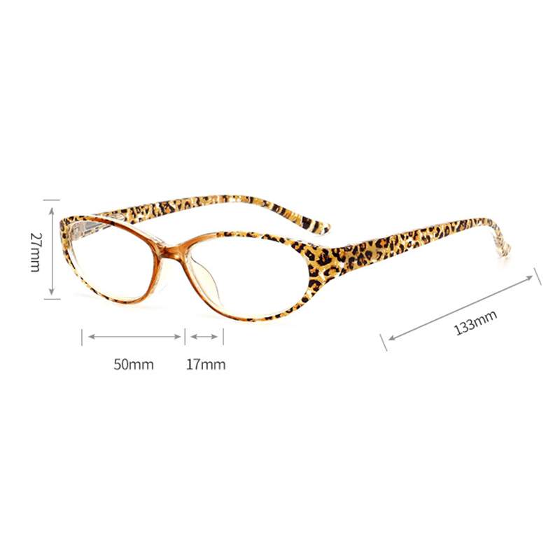 Men Women Leopard Resin Presbyopic Glasses