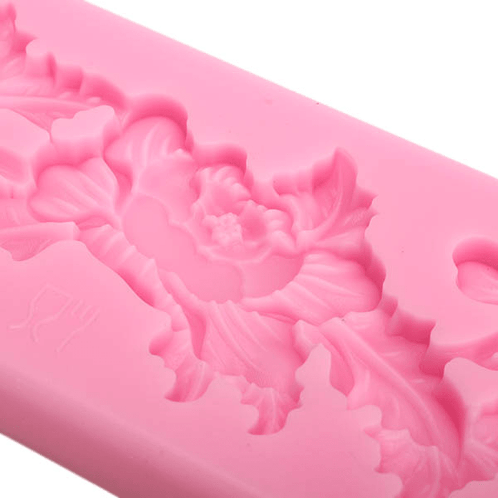 Carving Silicone Fondant Mold Cake Decorating Mould Gum Paste Sugarpaste Mold FDA LFGB