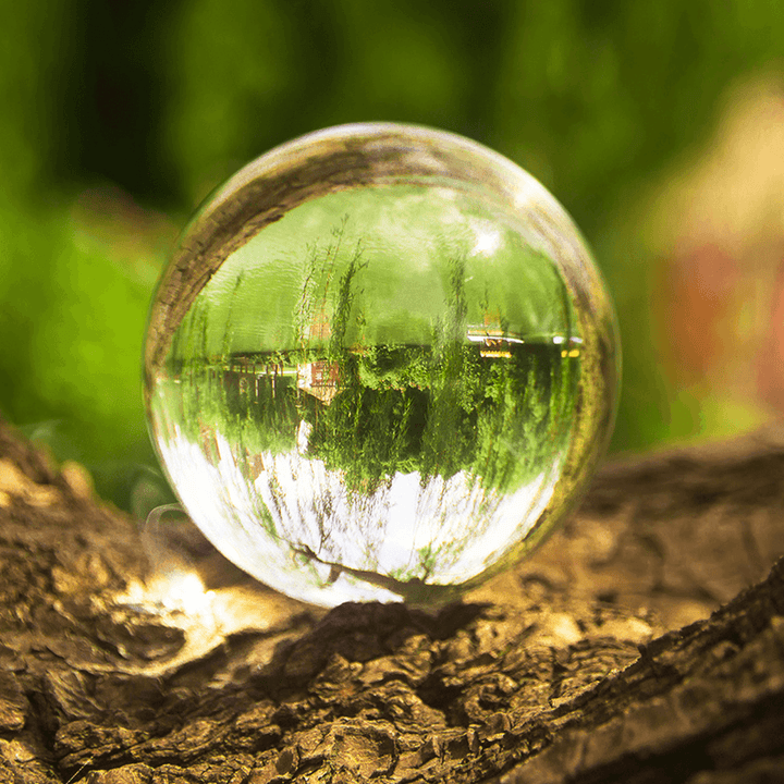 50/80Mm K9 Clear Crystal Glass Ball Photography Lensball Photo Prop Background Decorations Gift