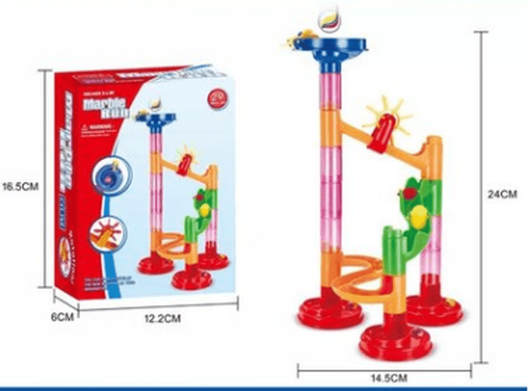 Foreign Trade Hot Sale 3D Pipeline Diy Puzzle Assembly Maze Track Ball Building Block Children'S Puzzle Building Block Toy