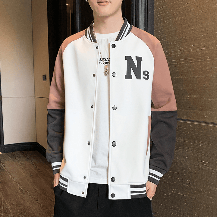 Men'S Trendy Jacket Coat Baseball Uniform