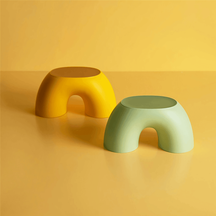 Semi-Ring Rainbow Small Bench Simple Home Indoor Chair Children Stool Footboard Stool Toy Sofa Kids Bedroom Interior Furniture