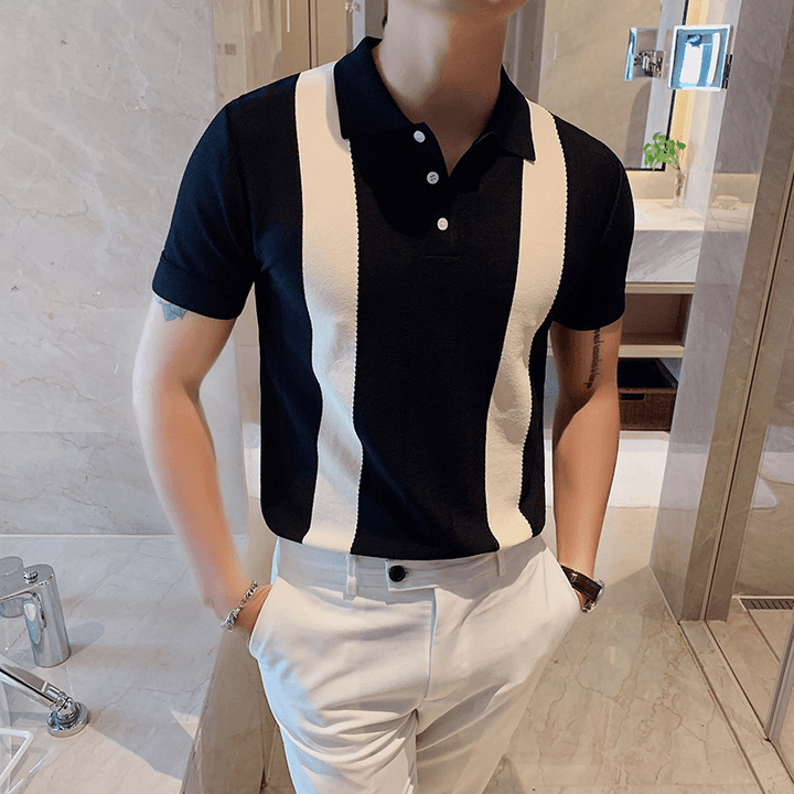 Summer Sportsman Short-Sleeved Knitted Casual POLO Shirt