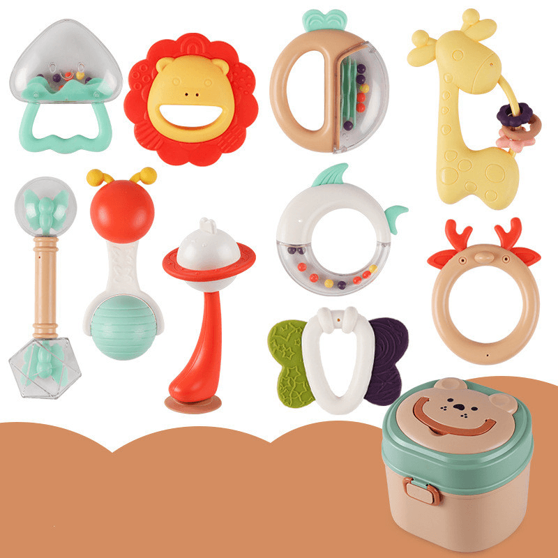 Baby Rattle Plastic Toy Gift Box Set