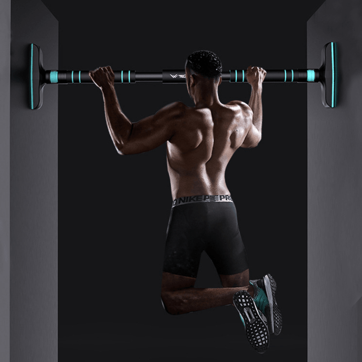 110-140Cm Door Horizontal Bars Pull up Training Bar Chin Push up Workout Home Gym Fitness Sit-Ups Equipments Max Load 400Kg