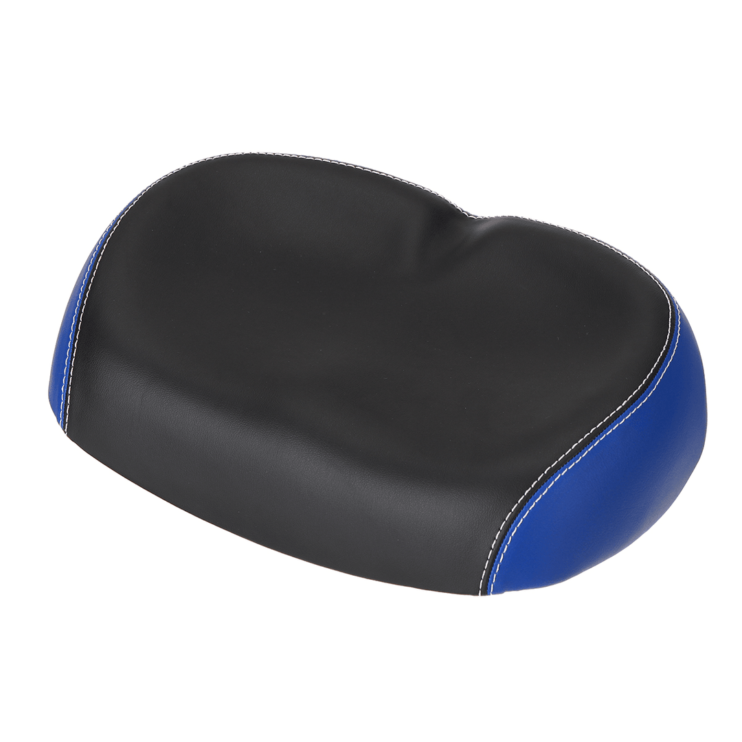 PU Leather Bike Saddle Comfort Wide Breathable Bicycle Seats Sporty Soft Bike Cushion Outdoor Cycling