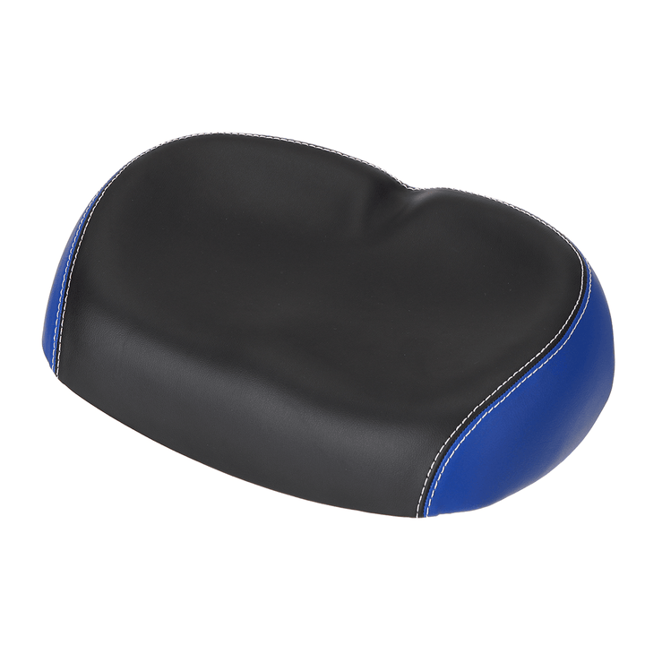 PU Leather Bike Saddle Comfort Wide Breathable Bicycle Seats Sporty Soft Bike Cushion Outdoor Cycling