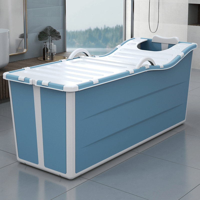 Xiaoshutong 1104 1.36M Portable Folding Adult Bathtub Surround Lock Temperature Stable without Rollover Easy to Store for Bathroom