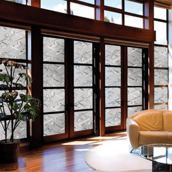 3D Adhesive-Free Electrostatic Glass Film UV Protection Window Decals