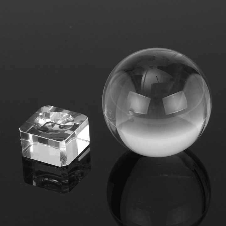 50/80Mm K9 Clear Crystal Glass Ball Photography Lensball Photo Prop Background Decorations Gift