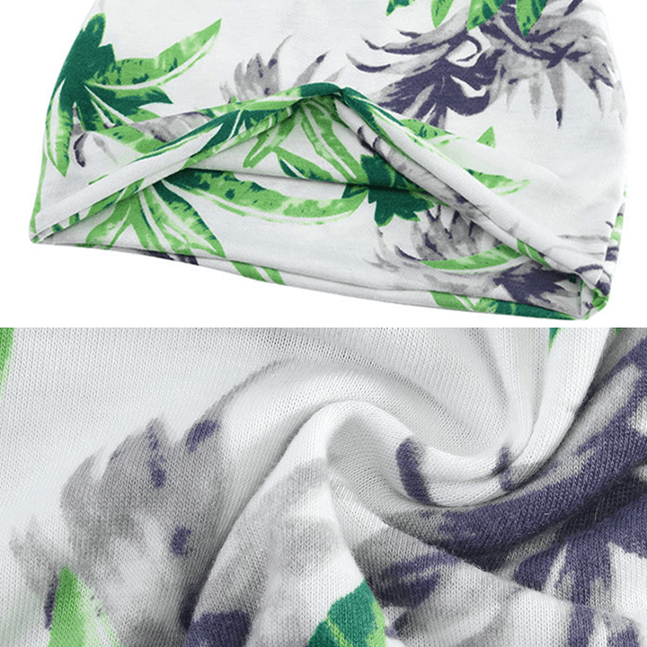 Unisex Multipurpose Tree Print Cotton Headpiece Scarf Cap