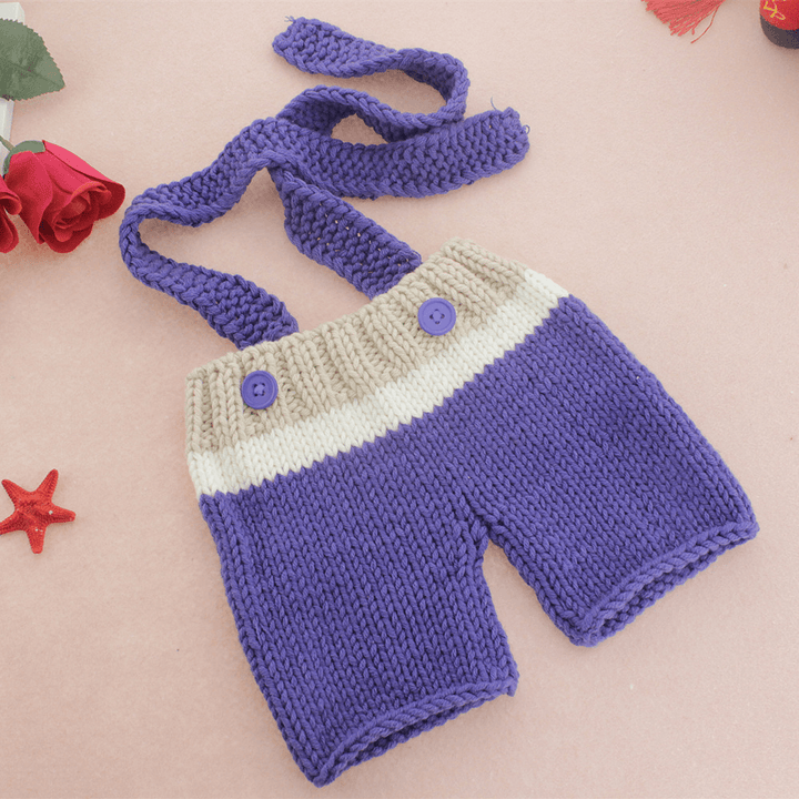 Infant Photo Clothing Handmade Knitted Woolen Kid Suit